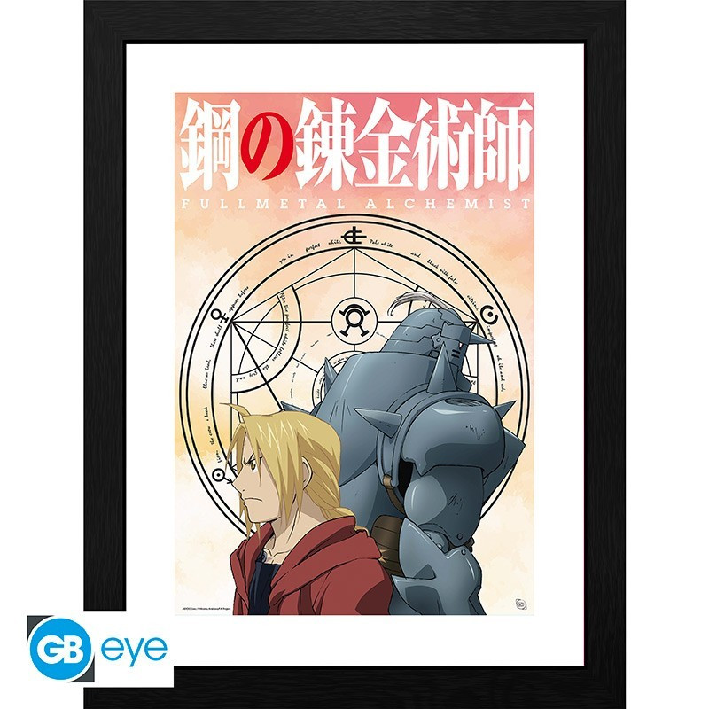 Fullmetal Alchemist - ingelijste poster "The Elric Brothers"