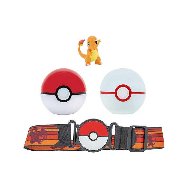 Pokémon Clip'n'Go Poké Ball Belt Set Poké Ball, Luxury Ball & Charmander  | 0191726483151