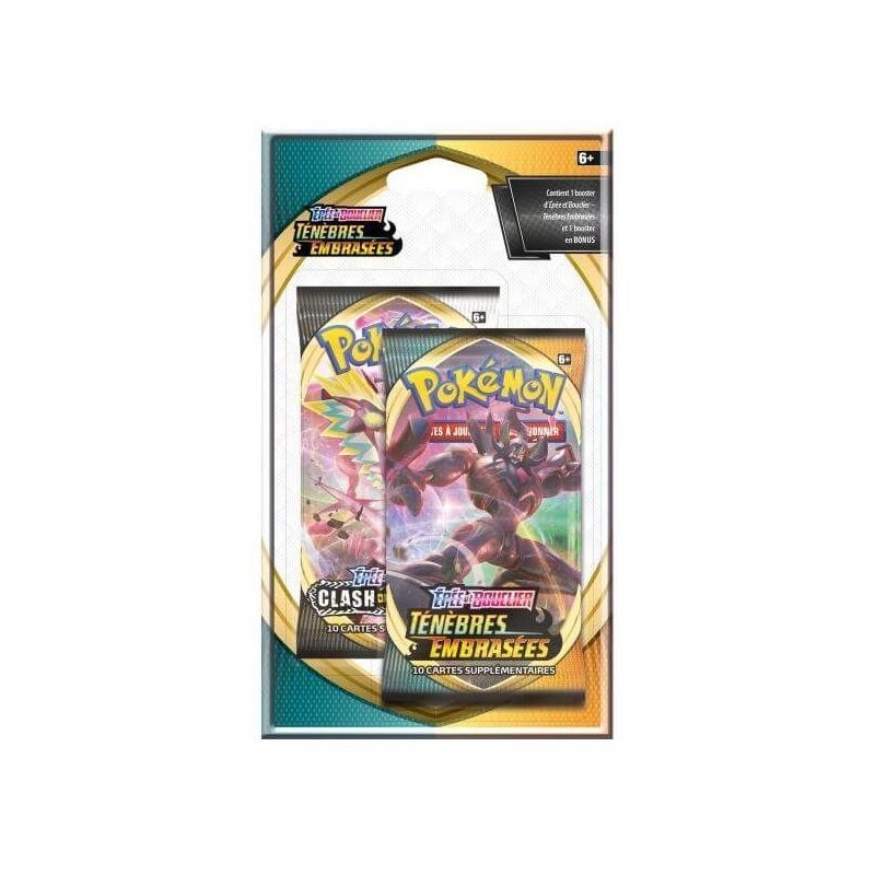 Pokémon - EB3 Rebel Clash Kissed Dark Booster Pack Duo verzegelde blisterverpakking - FR | 