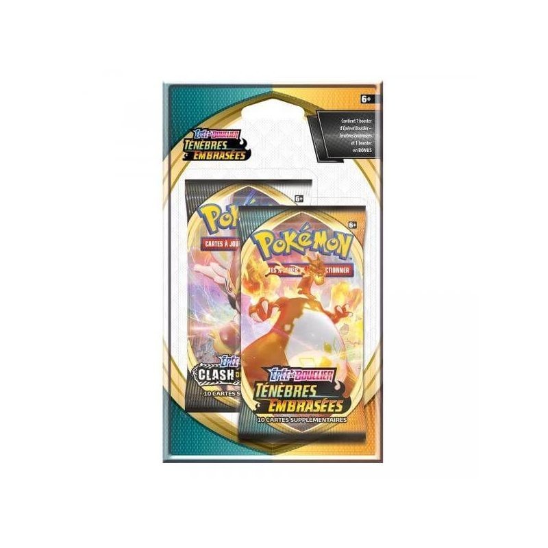 Pokémon - EB3 Rebel Clash Kissed Dark Booster Pack Duo verzegelde blisterverpakking - FR | 