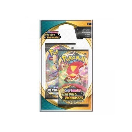 Pokémon - EB3 Rebel Clash Kissed Dark Booster Pack Duo verzegelde blisterverpakking - FR | 