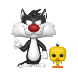 Looney Tunes Figurine POP! Television Vinyl Sylvester & Tweety 9 cm