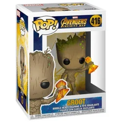 Marvel Avengers Infinity War Figurine Funko POP! Movies Vinyl Groot with Stormbreaker 9 cm | 889698357739