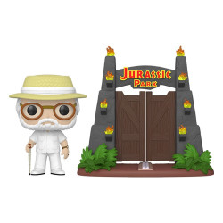 Jurassic Park Figuur Funko POP! Town Vinyl John Hammond met Poortjes 9 cm