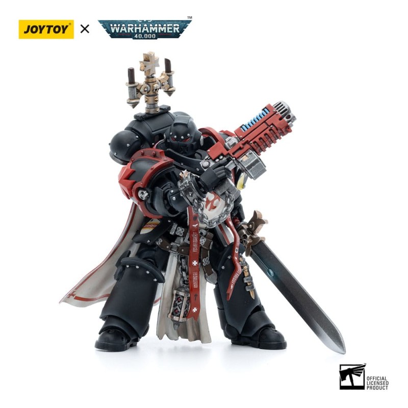 Warhammer 40k figurine 1/18 Black Templars Sword Brethren Brother Lombast 12 cm | 6973130374850