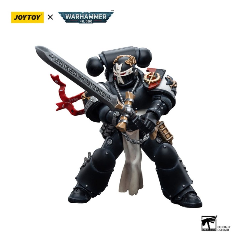 Warhammer 40k figurine 1/18 Black Templars Emperor's Champion Bayard's Revenge 12 cm | 6973130376557