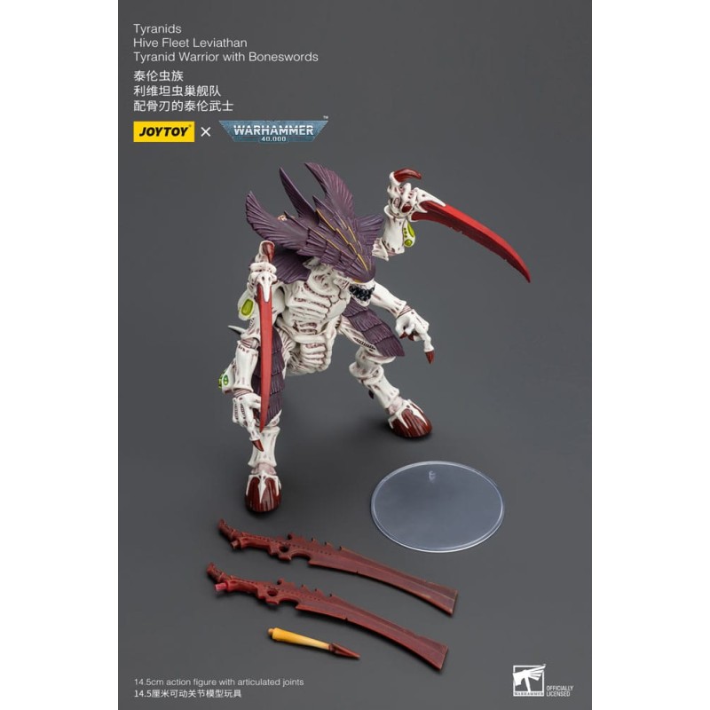 Warhammer 40k figurine 1/18 Tyranids Hive Fleet Leviathan Tyranid Warrior with Boneswords 12 cm | 6973130377004