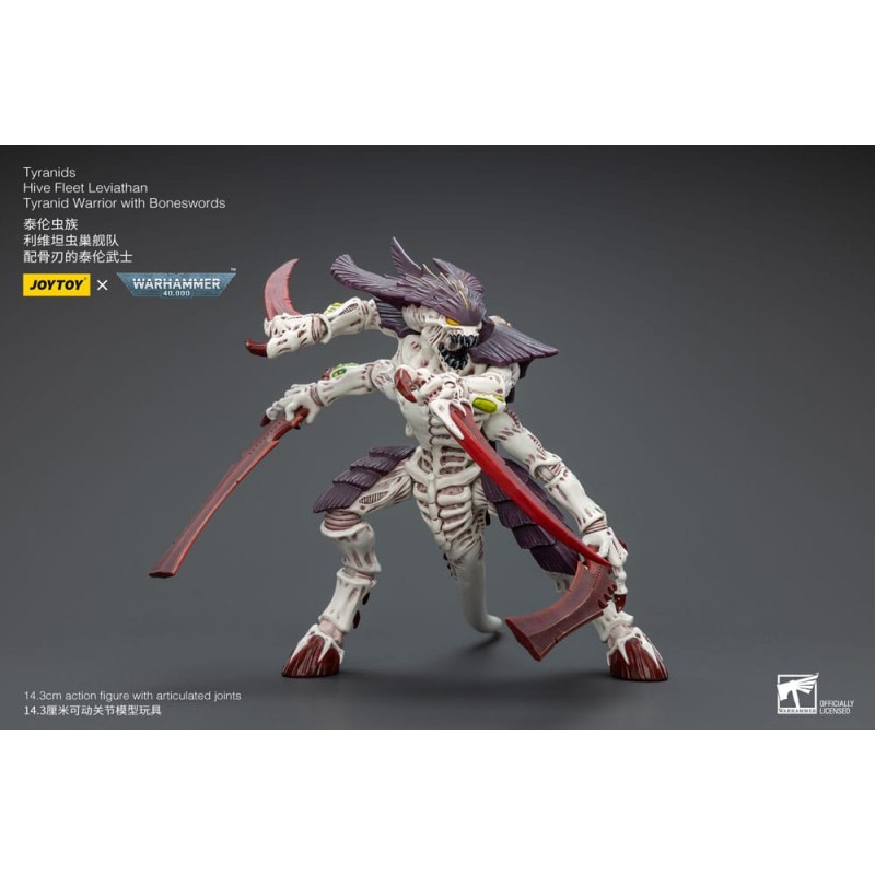 Warhammer 40k figurine 1/18 Tyranids Hive Fleet Leviathan Tyranid Warrior with Boneswords 12 cm | 6973130377004