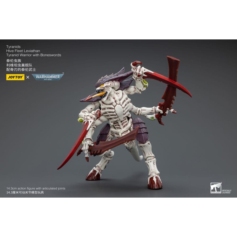 Warhammer 40k figurine 1/18 Tyranids Hive Fleet Leviathan Tyranid Warrior with Boneswords 12 cm | 6973130377004