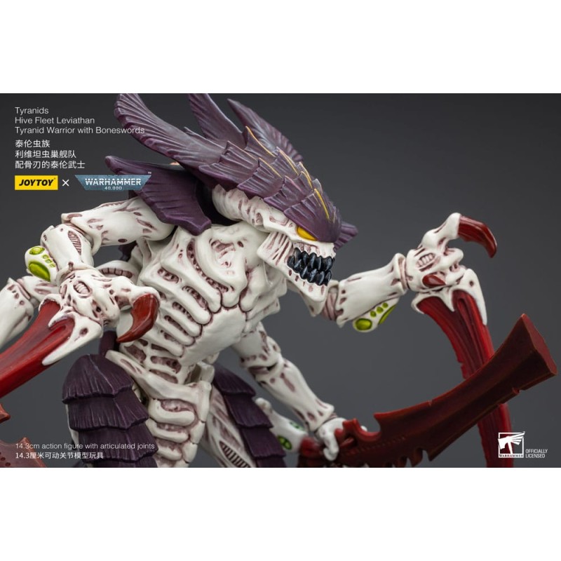 Warhammer 40k figurine 1/18 Tyranids Hive Fleet Leviathan Tyranid Warrior with Boneswords 12 cm | 6973130377004