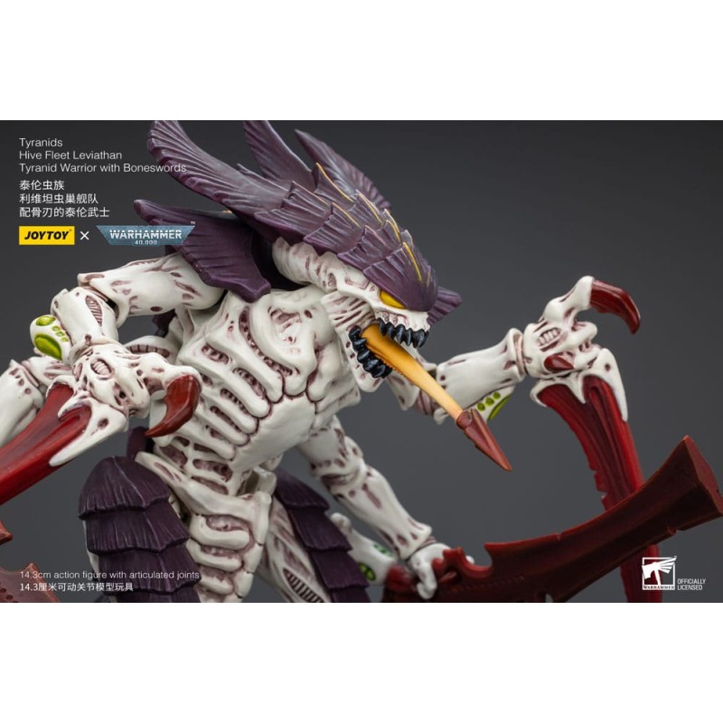 Warhammer 40k figurine 1/18 Tyranids Hive Fleet Leviathan Tyranid Warrior with Boneswords 12 cm | 6973130377004