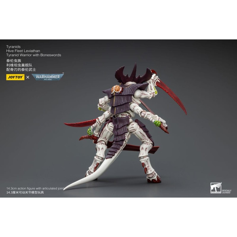 Warhammer 40k figurine 1/18 Tyranids Hive Fleet Leviathan Tyranid Warrior with Boneswords 12 cm | 6973130377004
