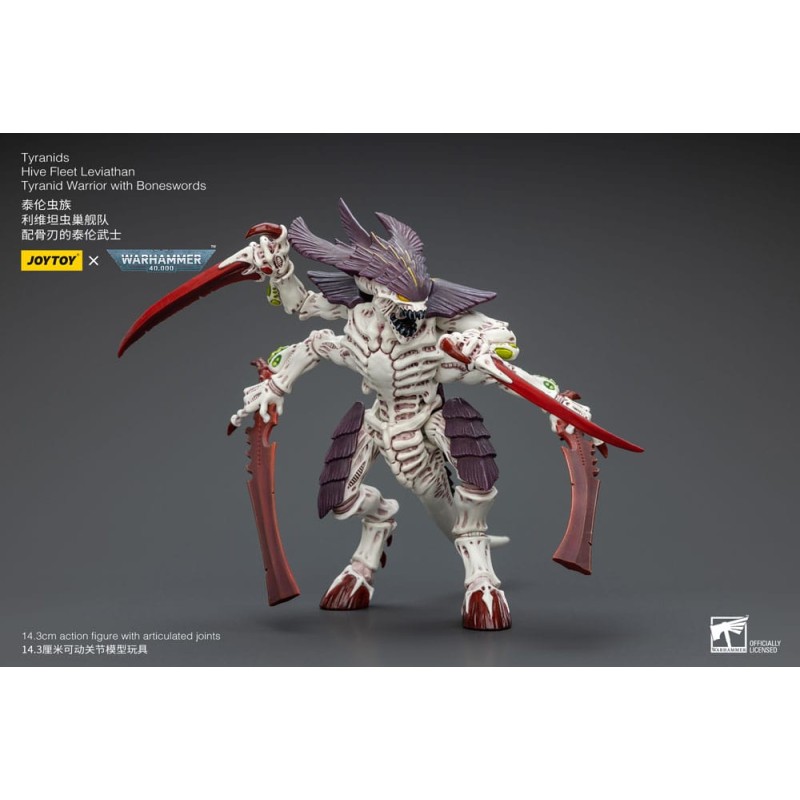 Warhammer 40k figurine 1/18 Tyranids Hive Fleet Leviathan Tyranid Warrior with Boneswords 12 cm | 6973130377004