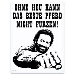 Bud Spencer panneau métal Pferd Faust 30 x 40 cm | 4250778167818