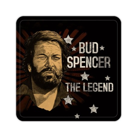 Bud Spencer Tin coasters The Legend 10 x 10 cm | 4250778143881