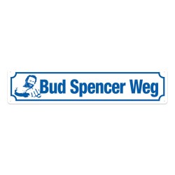 Bud Spencer panneau métal Bud Spencer Weg 46 x 10 cm | 4250778167474