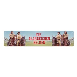 Bud Spencer & Terence Hill panneau métal Die glorreichen Helden 46 x 10 cm | 4250778143416