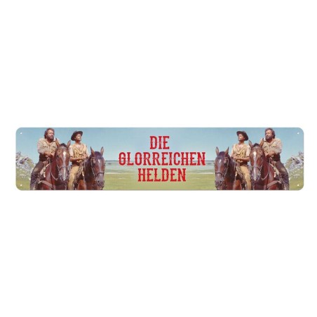 Bud Spencer & Terence Hill Tin Sign Die glorreichen Helden 46 x 10 cm | 4250778143416