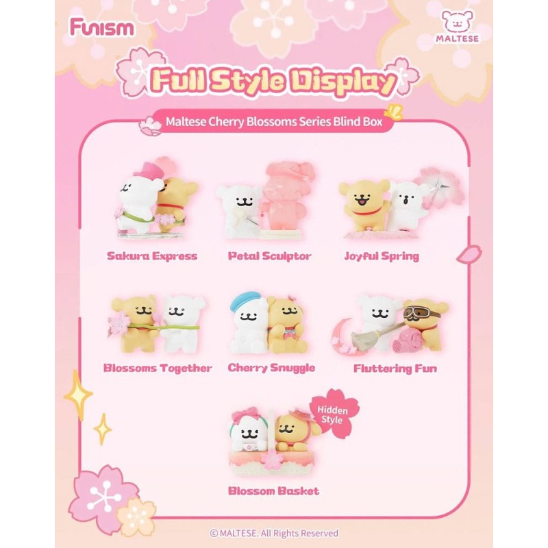 Maltese présentoir mini-figurines Cherry Blossoms Series 10 cm (6) | 6970834313413