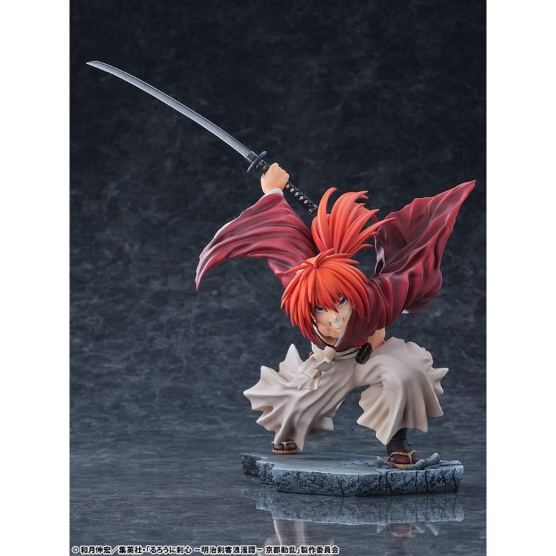 Rurouni Kenshin: Meiji Kenkaku Romantan Kyoto Douran PVC Statue 1/6 Kenshin Himura Amakakeruryuunohirameki Ver. 26 cm   | 4573629960056