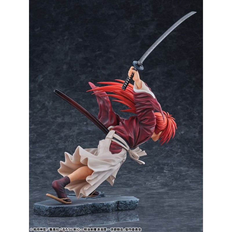 Rurouni Kenshin: Meiji Kenkaku Romantan Kyoto Douran PVC Statue 1/6 Kenshin Himura Amakakeruryuunohirameki Ver. 26 cm   | 4573629960056
