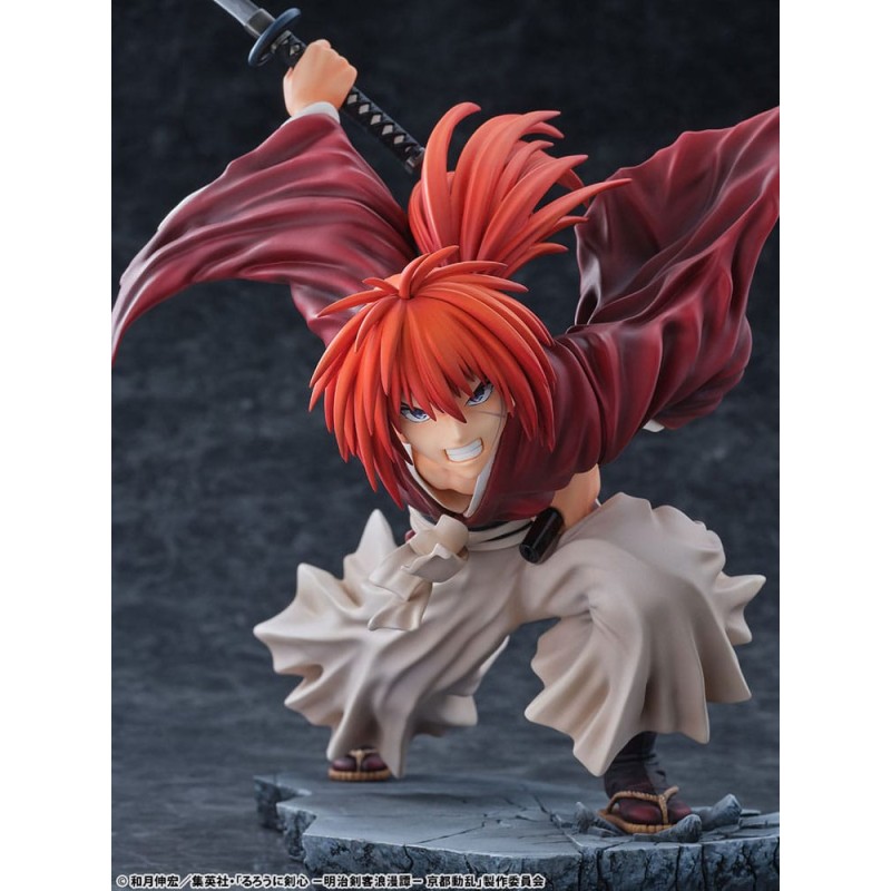 Rurouni Kenshin: Meiji Kenkaku Romantan Kyoto Douran PVC Statue 1/6 Kenshin Himura Amakakeruryuunohirameki Ver. 26 cm   | 4573629960056