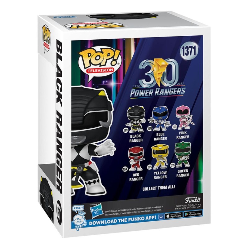 Power Rangers 30th Figurine POP! TV Vinyl Black Ranger 9 cm | 0889698721547