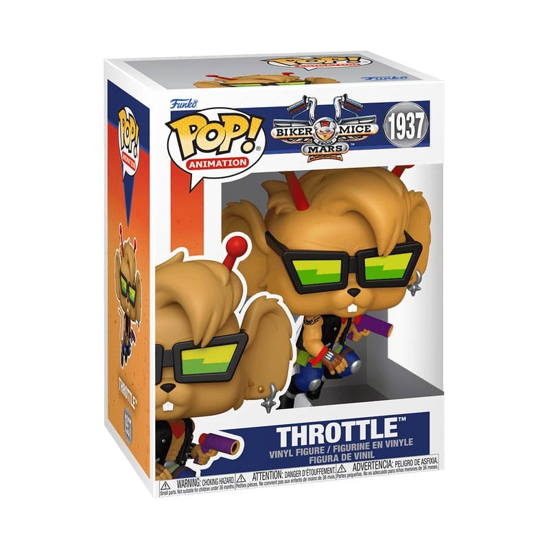 Biker Mice From Mars Pop! Animation Vinyl Figure Throttle 9 cm | 0889698839983