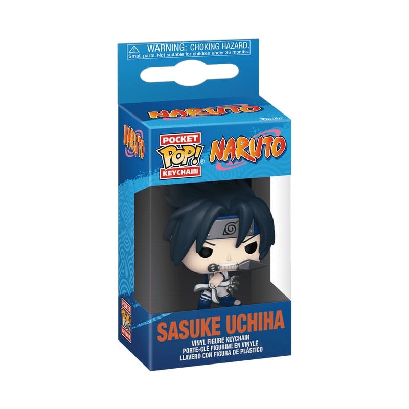 Naruto présentoir porte-clés Pocket POP! Vinyl Classic- Sasuke 4 cm (12) | 0889698865326