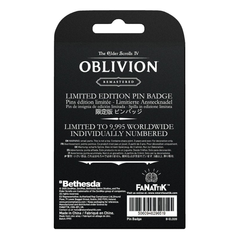 The Elder Scrolls IV: Oblivion pin Adoring Fan | 5060948296519