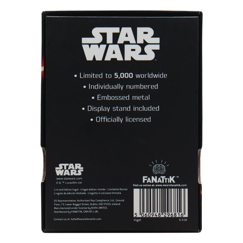 Star Wars Ingot Luke and Vader Limited Edition   | 5060948296816