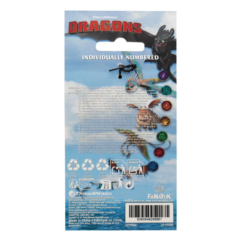 How to Train Your Dragon Keychain Night Fury Limited Edition        | 5060948296861