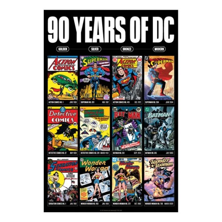 DC Comis Art Print 90 Years Limited Edition 42 x 30 cm   | 5060948296809
