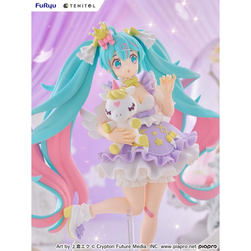 Hatsune Miku Tenitol PVC Statue Hatsune Miku Yumekawa Princess Lavender Ver. 21 cm | 4580736407510