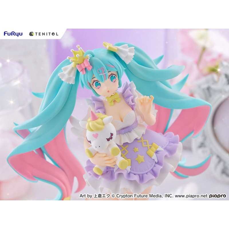 Hatsune Miku Tenitol PVC Statue Hatsune Miku Yumekawa Princess Lavender Ver. 21 cm | 4580736407510