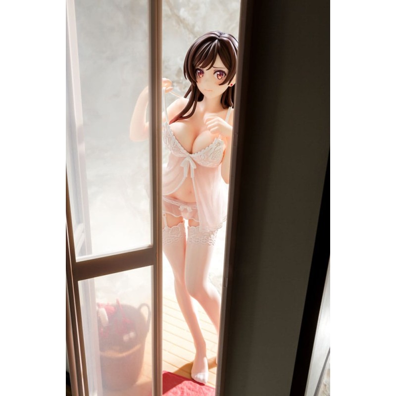 Rent-A-Girlfriend PVC Statue 1/6 Chizuru Mizuhara See-through lingerie figure angel white Ver. 23 cm | 4570000500153