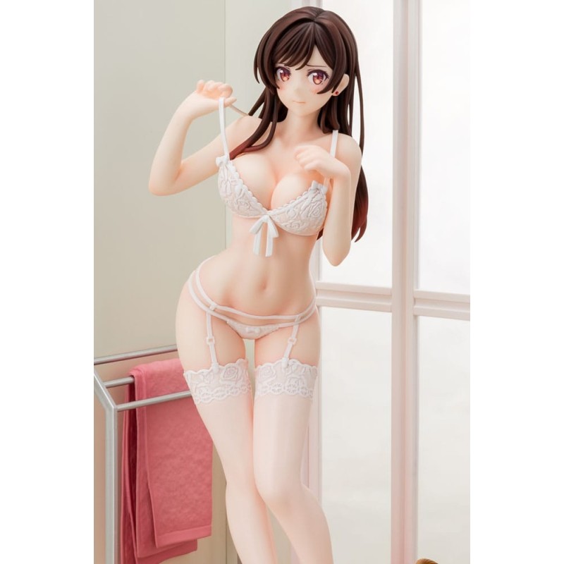 Rent-A-Girlfriend PVC Statue 1/6 Chizuru Mizuhara See-through lingerie figure angel white Ver. 23 cm | 4570000500153