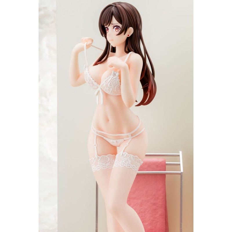 Rent-A-Girlfriend PVC Statue 1/6 Chizuru Mizuhara See-through lingerie figure angel white Ver. 23 cm | 4570000500153