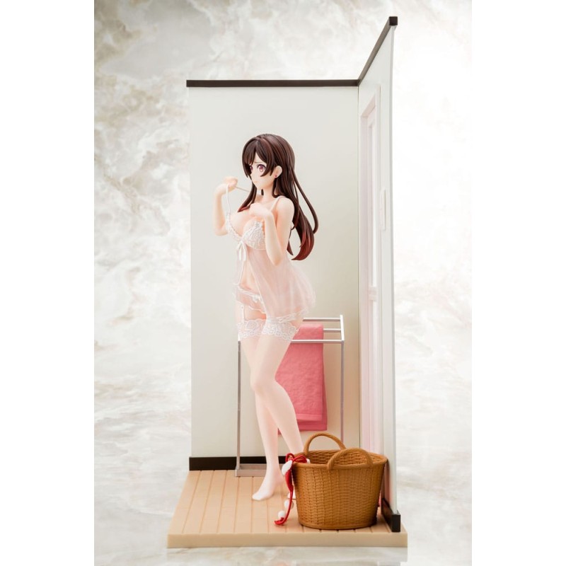 Rent-A-Girlfriend PVC Statue 1/6 Chizuru Mizuhara See-through lingerie figure angel white Ver. 23 cm | 4570000500153