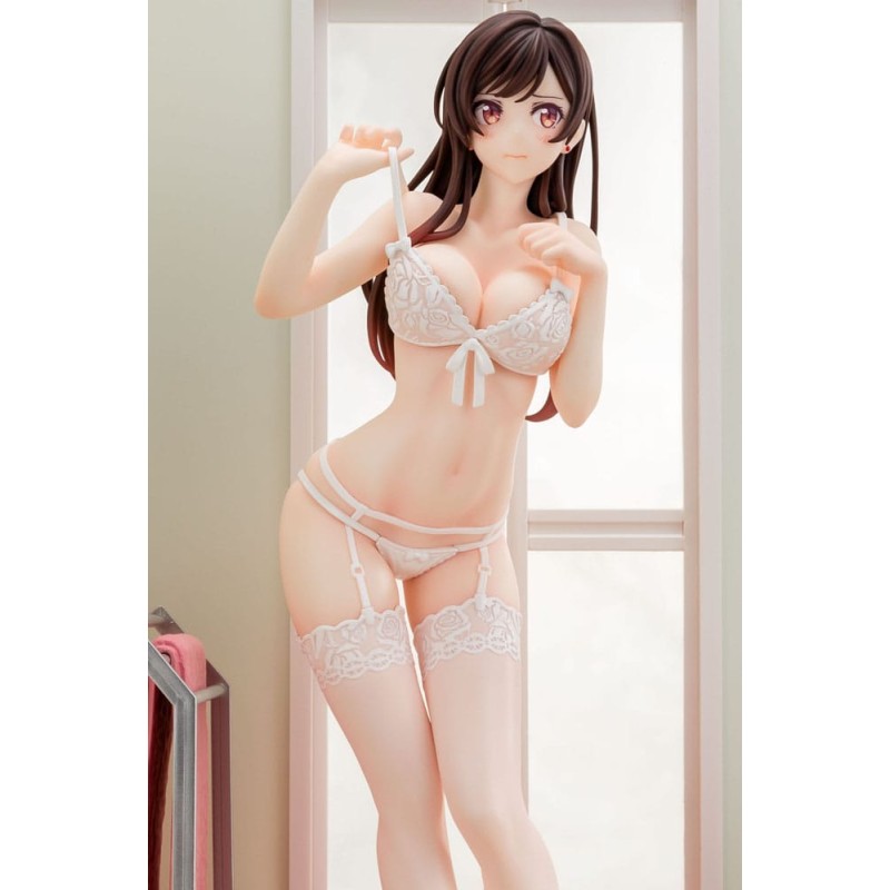 Rent-A-Girlfriend PVC Statue 1/6 Chizuru Mizuhara See-through lingerie figure angel white Ver. 23 cm | 4570000500153