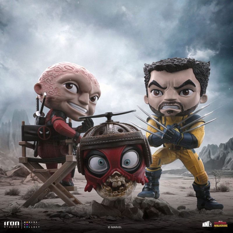 Deadpool & Wolverine Mini Co. PVC Figure Deadpool and Wolverine set Unmasked 14 cm  | 0618231955817