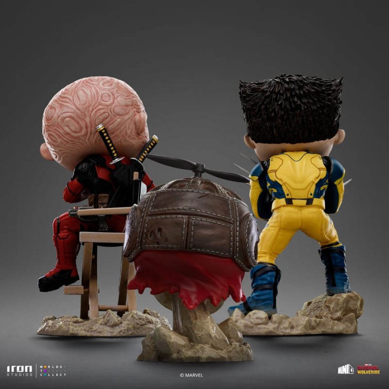 Deadpool & Wolverine Mini Co. PVC Figure Deadpool and Wolverine set Unmasked 14 cm  | 0618231955817