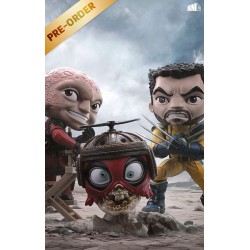 Deadpool & Wolverine Mini Co. PVC Figure Deadpool and Wolverine set Unmasked 14 cm  | 0618231955817