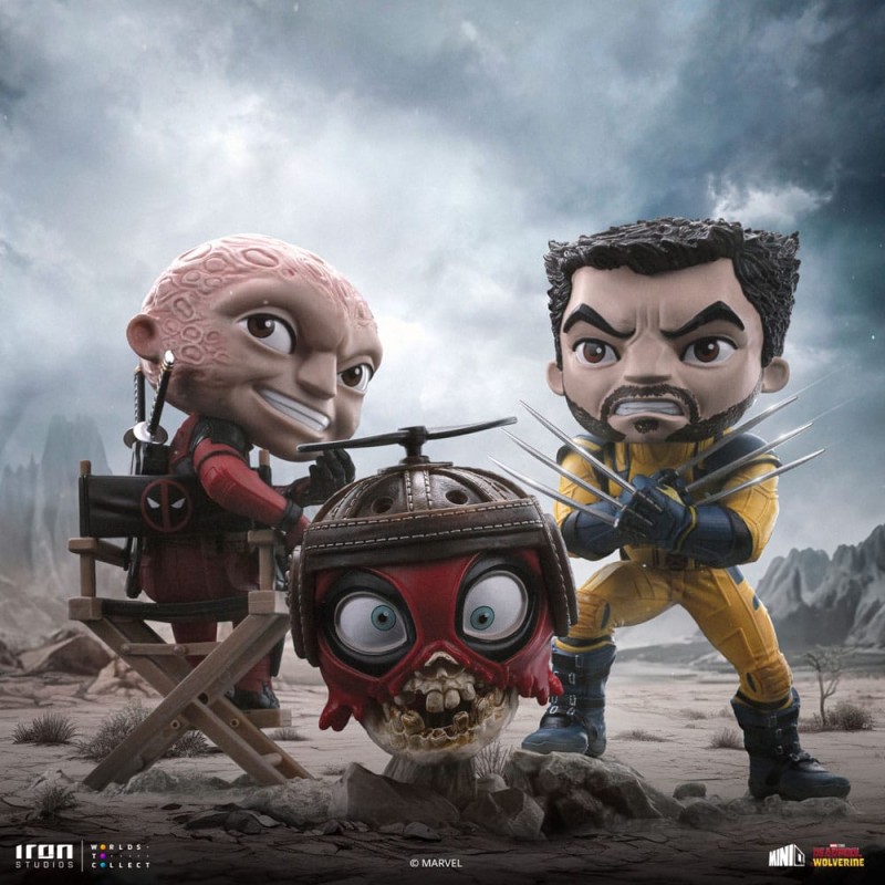 Deadpool & Wolverine Mini Co. PVC Figure Deadpool and Wolverine set Unmasked 14 cm  | 0618231955817