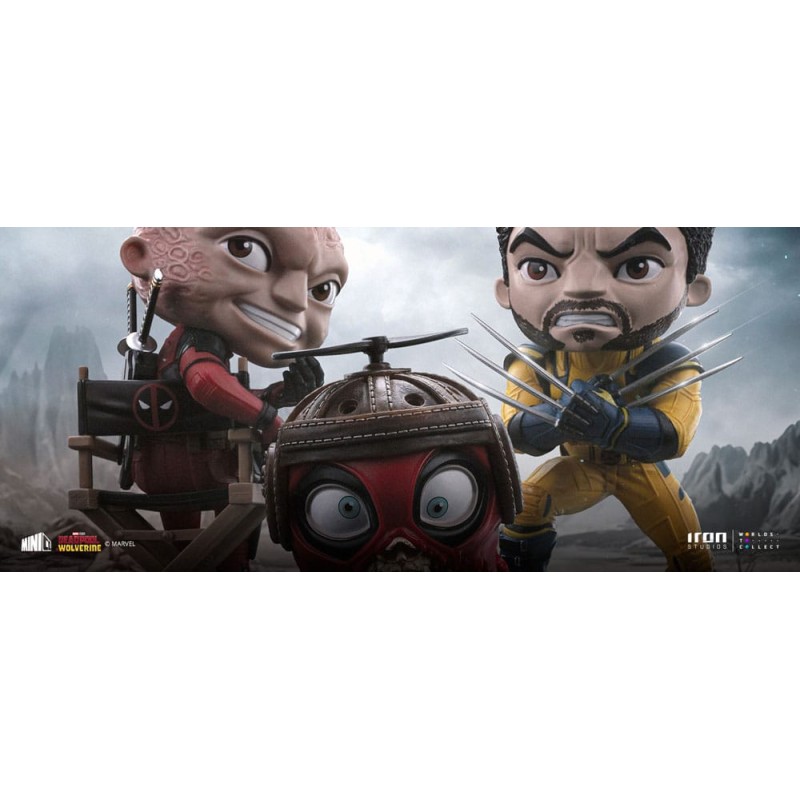 Deadpool & Wolverine Mini Co. PVC Figure Deadpool and Wolverine set Unmasked 14 cm  | 0618231955817