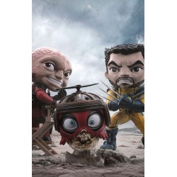 Deadpool & Wolverine Mini Co. PVC Figure Deadpool and Wolverine set Unmasked 14 cm  | 0618231955817