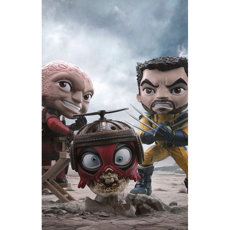 Deadpool & Wolverine Mini Co. PVC Figure Deadpool and Wolverine set Unmasked 14 cm  | 0618231955817