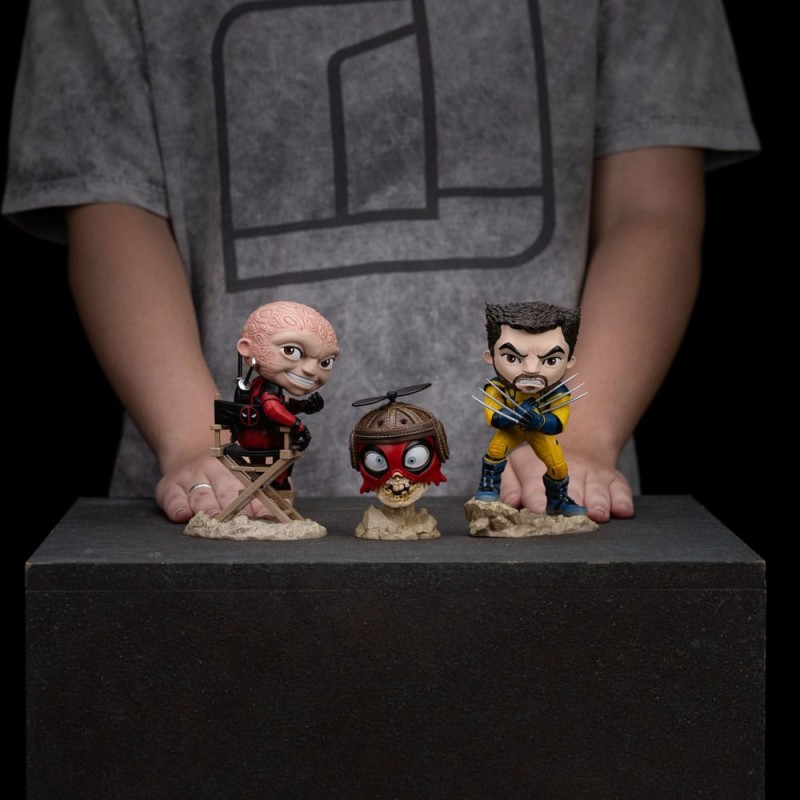 Deadpool & Wolverine Mini Co. PVC Figure Deadpool and Wolverine set Unmasked 14 cm  | 0618231955817