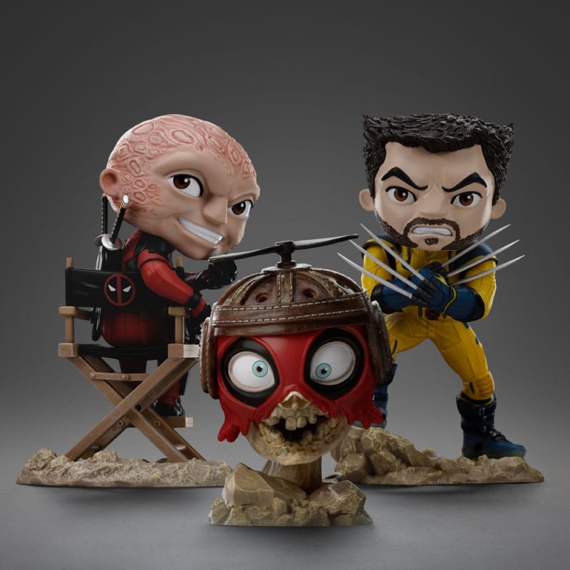 Deadpool & Wolverine Mini Co. PVC Figure Deadpool and Wolverine set Unmasked 14 cm  | 0618231955817