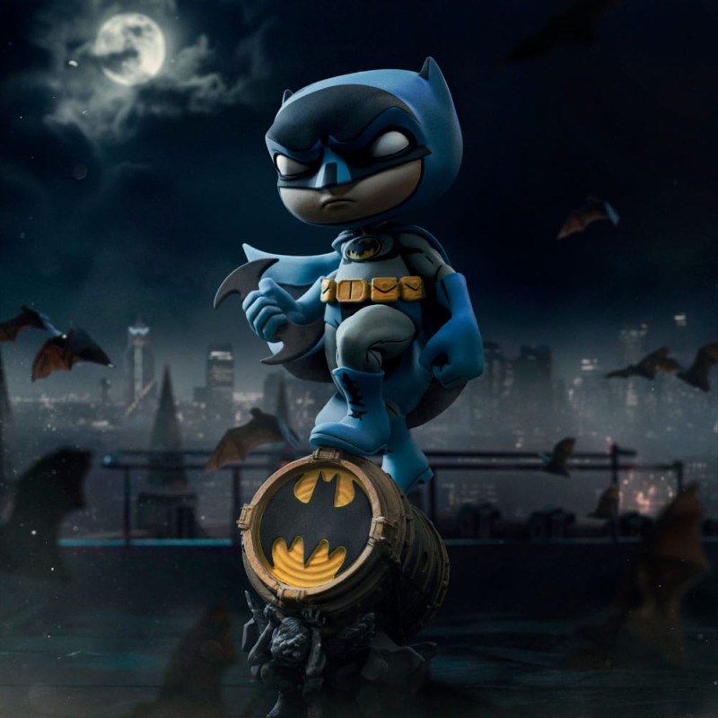 Batman Mini Co. PVC Figure Batman on Bat-Signal (Blue Variant) 15 cm | 0618231957446